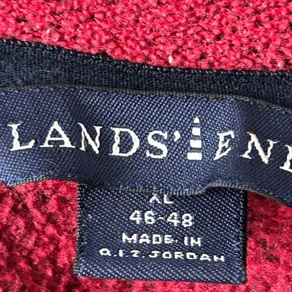 Lands End Red Sweatshirt Sz XL - Picture 4 of 5